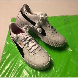 PUMA CALI GLITZ White Shoes Size 8